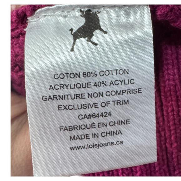 Lois Burgundy XXL ladies cardigan - Picture 4 of 4